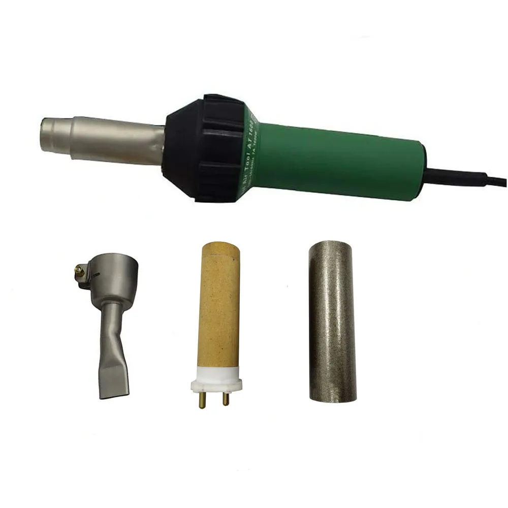 

Профессиональный промышленный электрический набор горелок с горячим воздухом 1600 Вт, 20 мм, плоская сварочная насадка, набор инструментов для сварки пластика из ПВХ, нагревательный пистолет