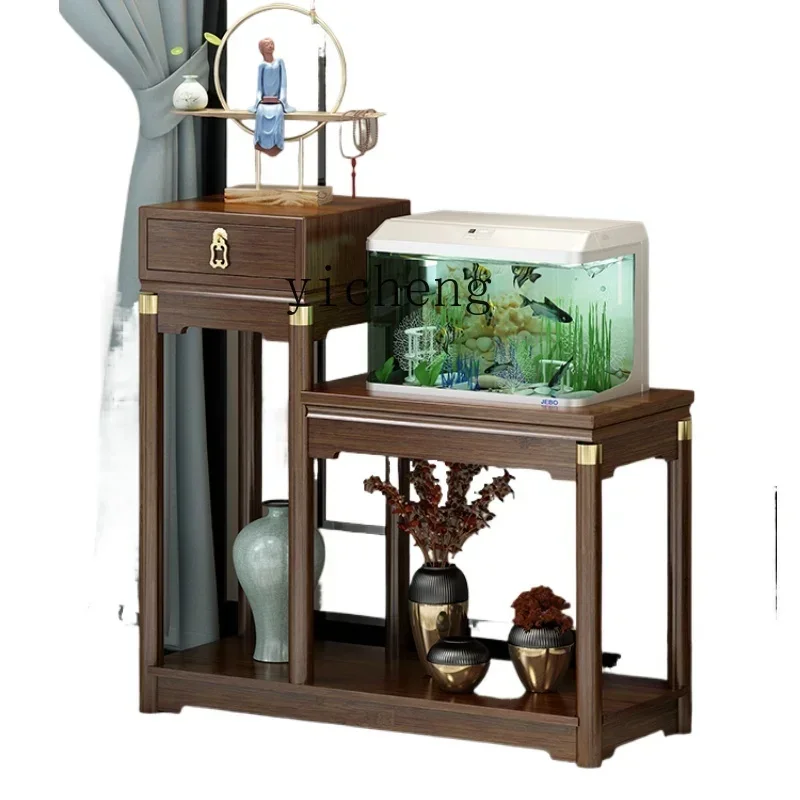 

Новая китайская полка для цветов в гостиной от пола до потолка, полка для аквариума, основание для хранения, балкон