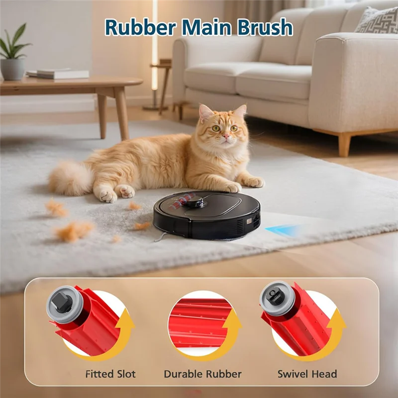 A74G-26 Piece Replacement Kit Accessory For Roborock QV 35A/QV 35S Robot Vacuum,Main Brush, Side Brush, Mop Pad, Dust Bag