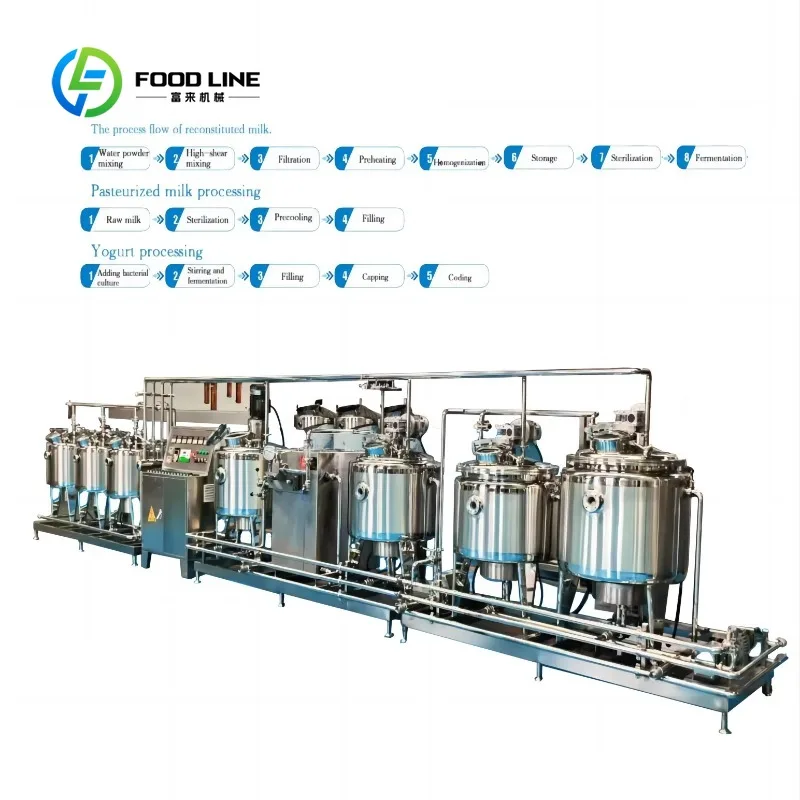 Customized Industrial Yogurt Maker Machine Price Small Milk Pasteurizer Plant Cheese Yogurt Production Line Easy Cleaning Tool