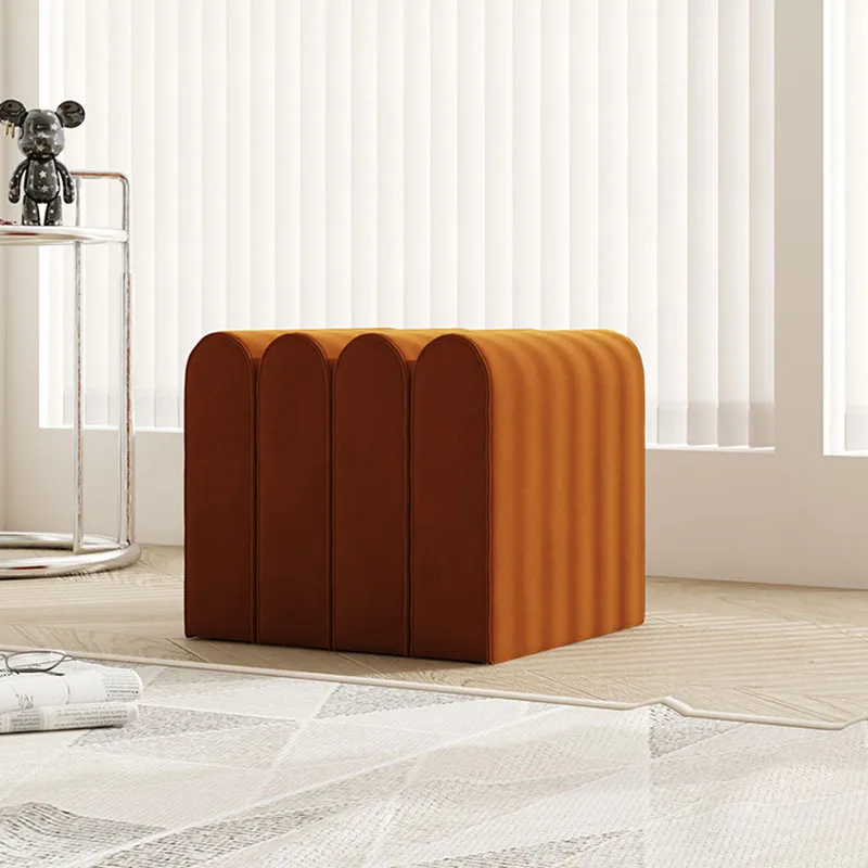 Modern Nordic Stool Velvet Foot Luxury Cute Hallway Foot Stool Iving Room Unique Pouf Salon Moderne Space Saving Furniture