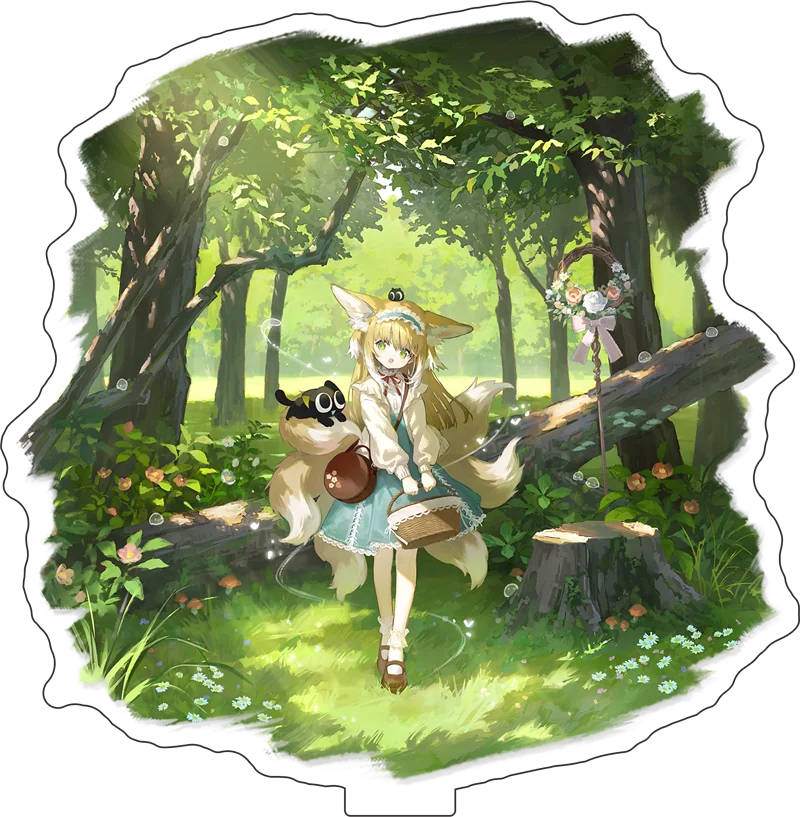 Game Arknights Suzuran Acrylic standing sign Character role Fan gifts Desktop ornament 15CM - Image 2