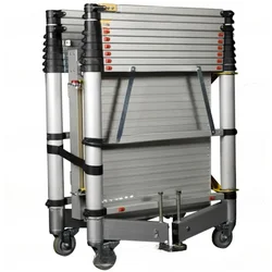 New Style Mobile Aluminium Telescopic Tower Ladder In Scaffolding