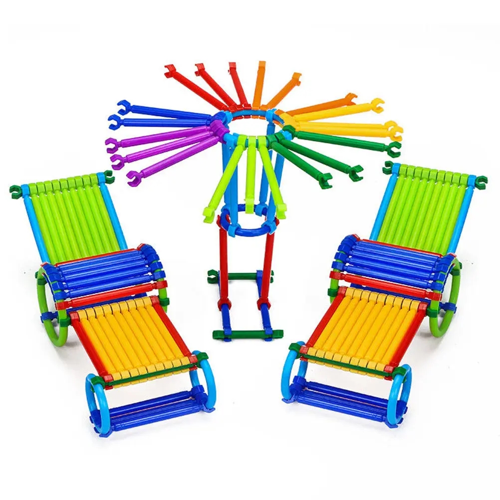 500Pieces Creative Intelligence DIY Educational Set Random Colors Develop Brain Logical -on Skills
