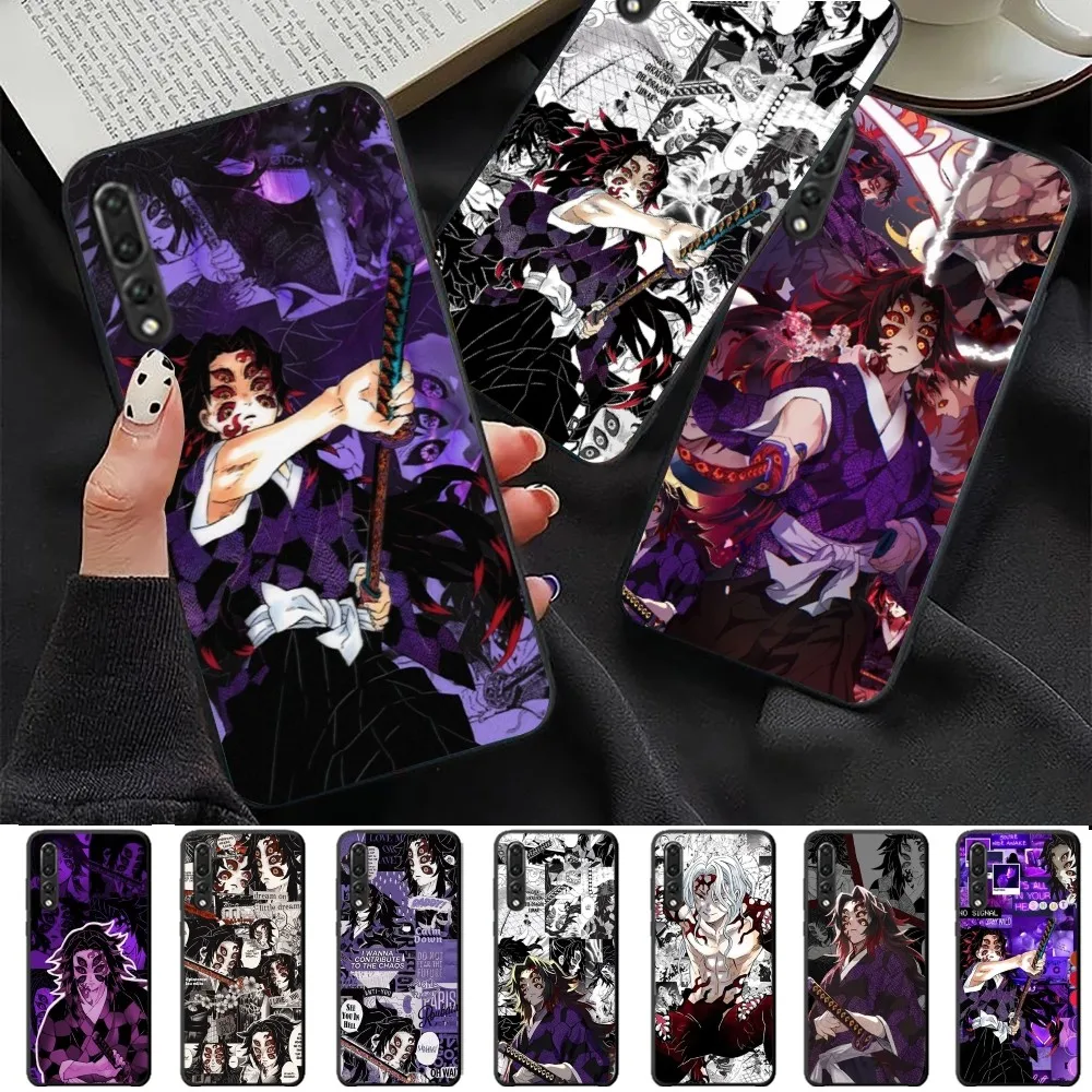 Demon Slayer Yoriichi Muzan Phone Case For Huawei P 8 9 10 20 30 40 50 Pro Lite Psmart Honor 10 lite 70 Mate 20lite