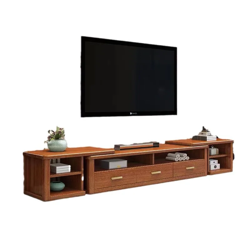

Solid wood, TV cabinet, modern, minimalist, walnut, strip, furniture, against the wall