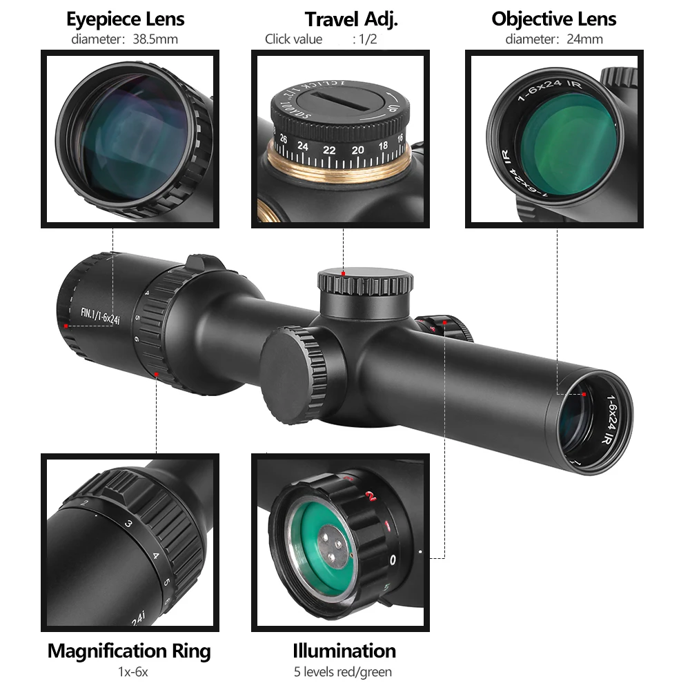 Optics 1-6X24 Wa Ir…