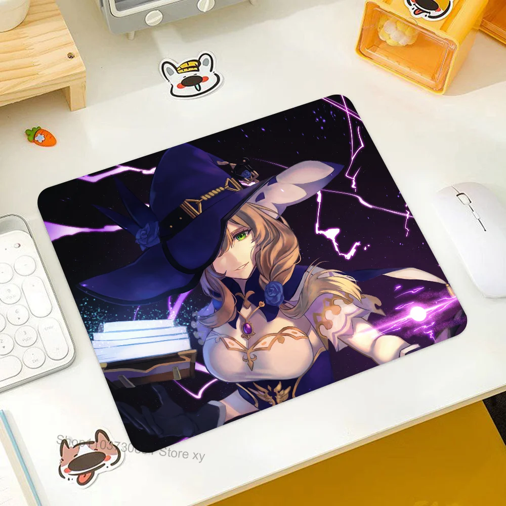 

Lisa Minci Genshin Impact Mousepad RGB Small Size Gaming Mouse Pad With LED Light Desk Mat Super Smooth Non-slip Rubber Bottom