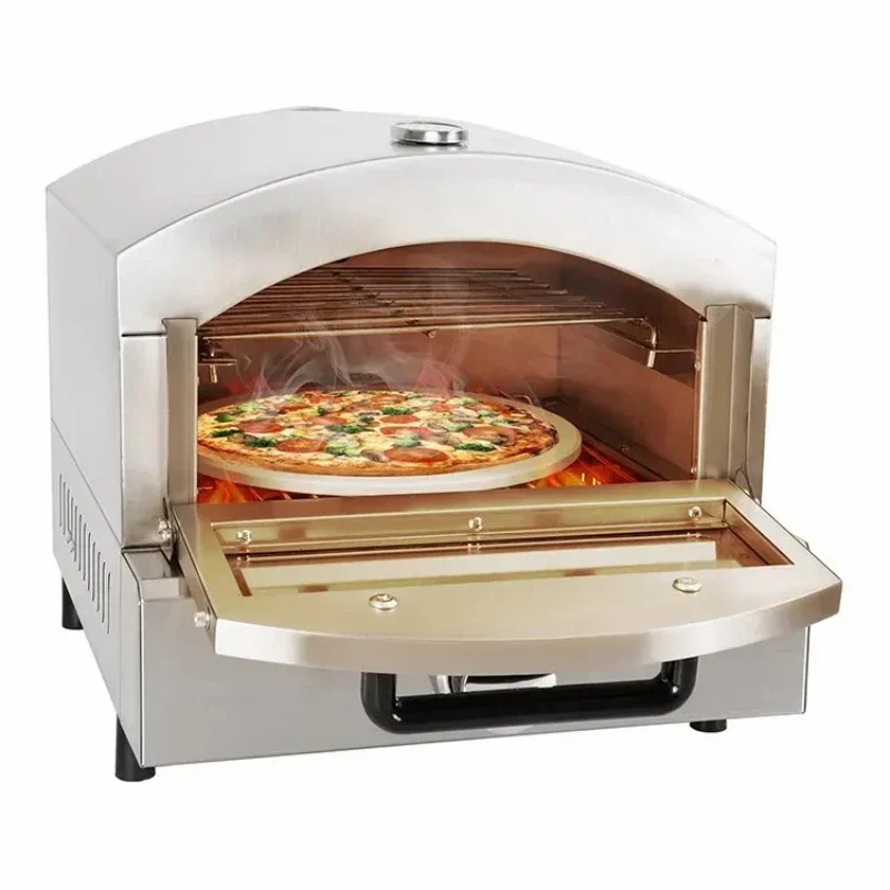 Hot SalesStainless Steel Commercial Propane Pizza Maker Double Layer Gas Pizza Oven For Backyard Cooking