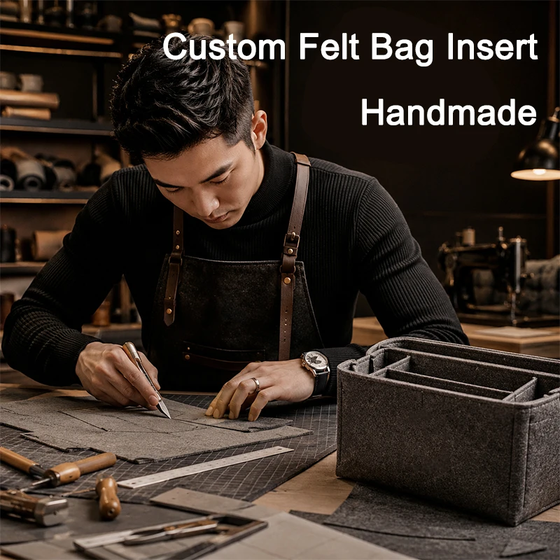 Custom Handmade Bag-in-Bag Organizer Insert, Bespoke Purse Inner Liner Shaper for Handbag Organization