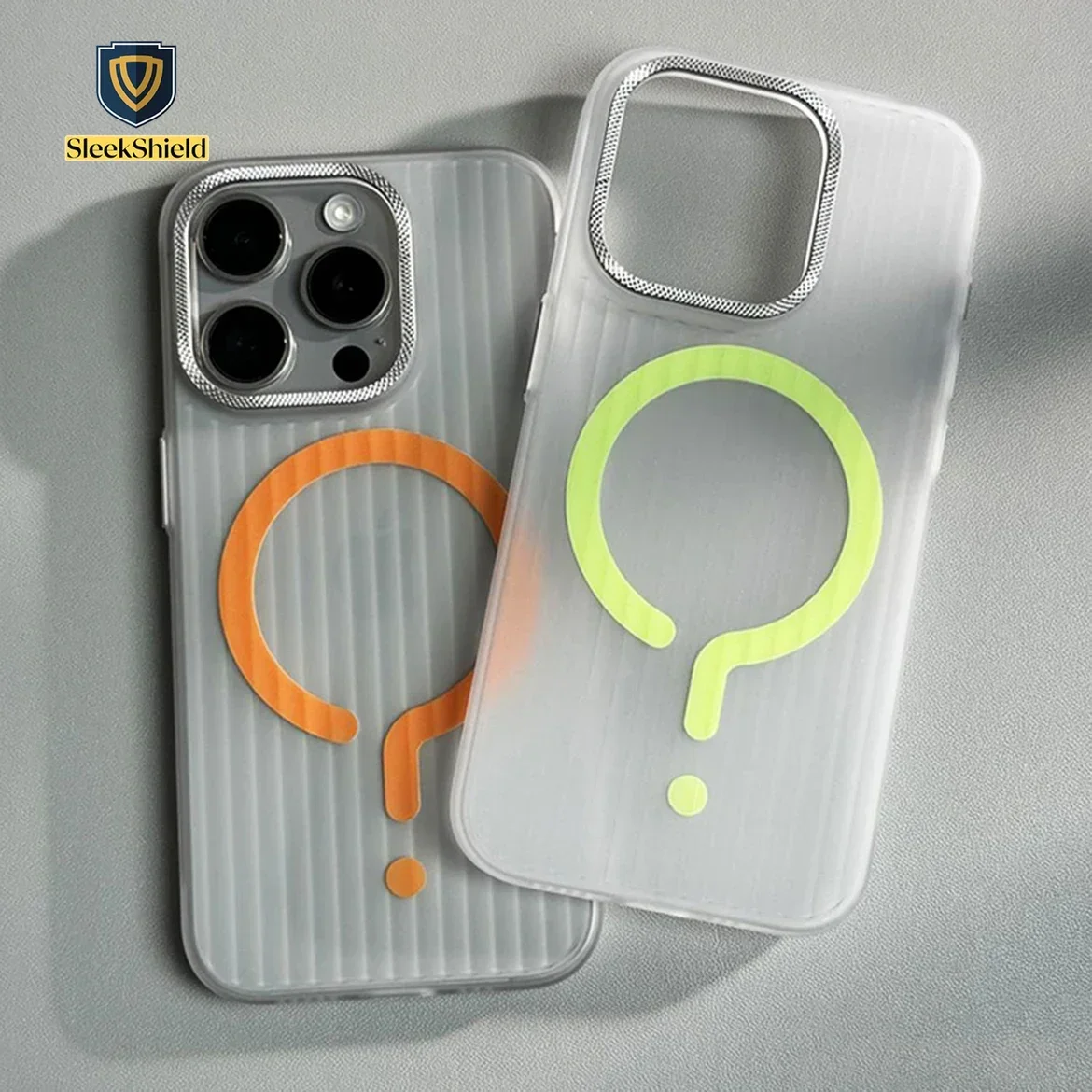 Corrugated Question Mark Magnetic Phone Case for iPhone 12, 13, 14, 15, Pro Max - Anti-Fingerprint, Ultra-Thin PC Hard Cover