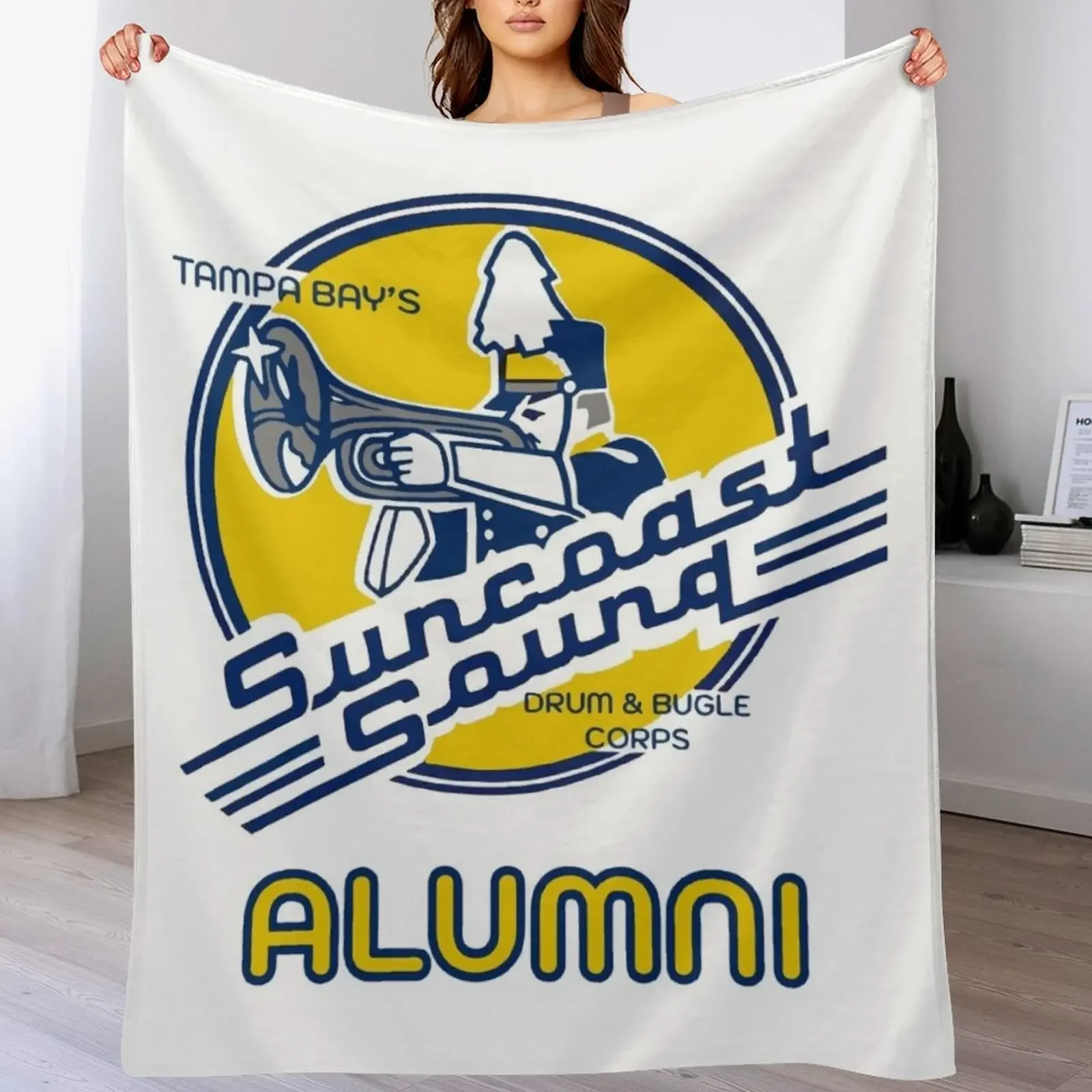 

Suncoast Sound Alumni Throw Blanket For Decorative Sofa Retros Polar Sofas Blankets