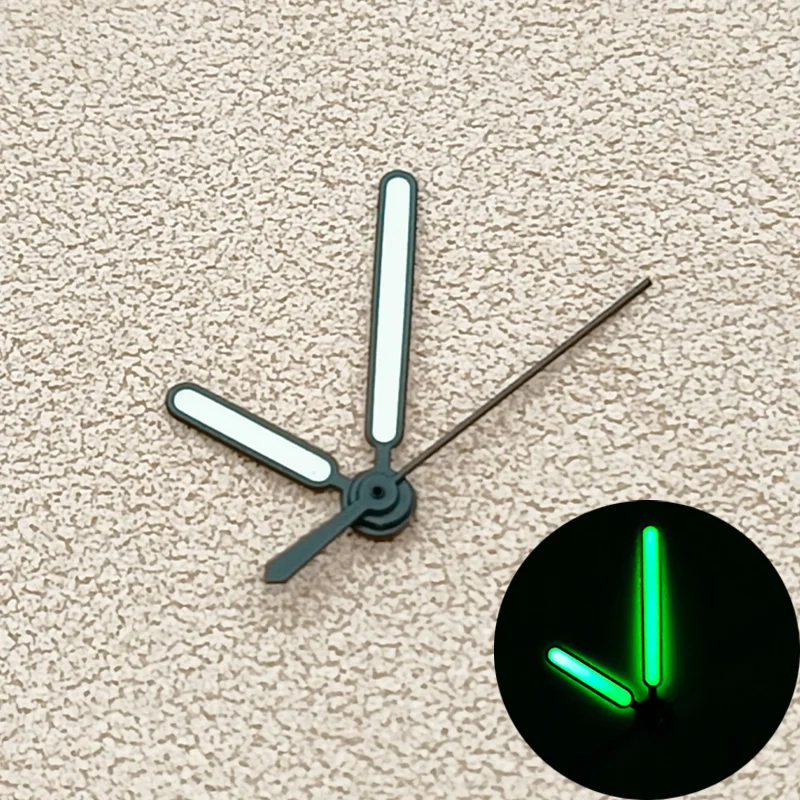 C3 Green Luminous Watch Hands NH35 Nautilus Hands Fits NH35 NH36 4R35 4R36 7S26 Movements Diver's Watch Retrofit Pointer Kit