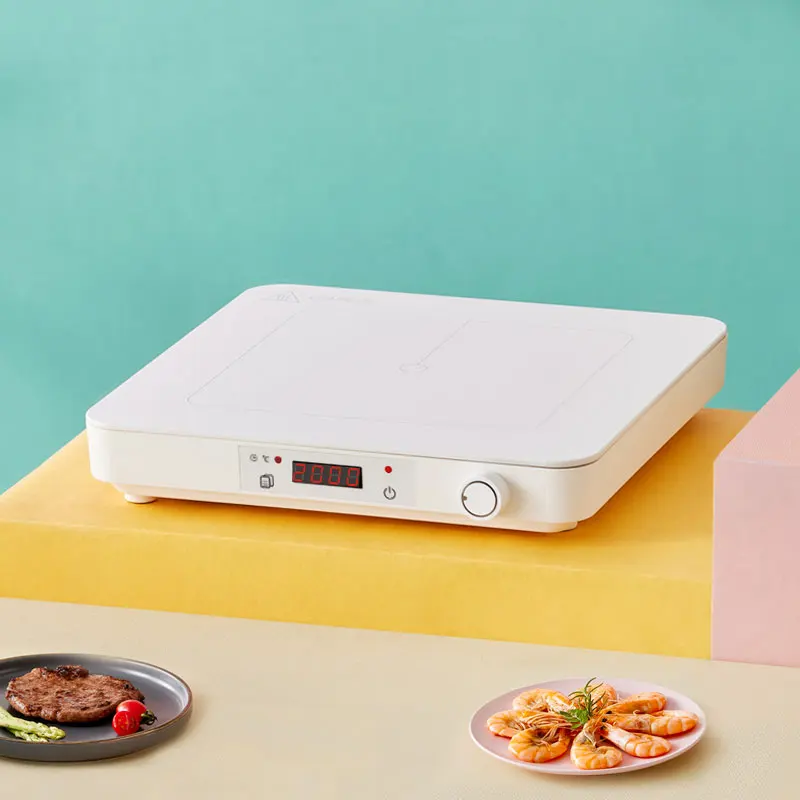 

Cooktop Portable Electric Hob CB KC Single burner New Model White Stove with Knob 2000W Induction Cooker