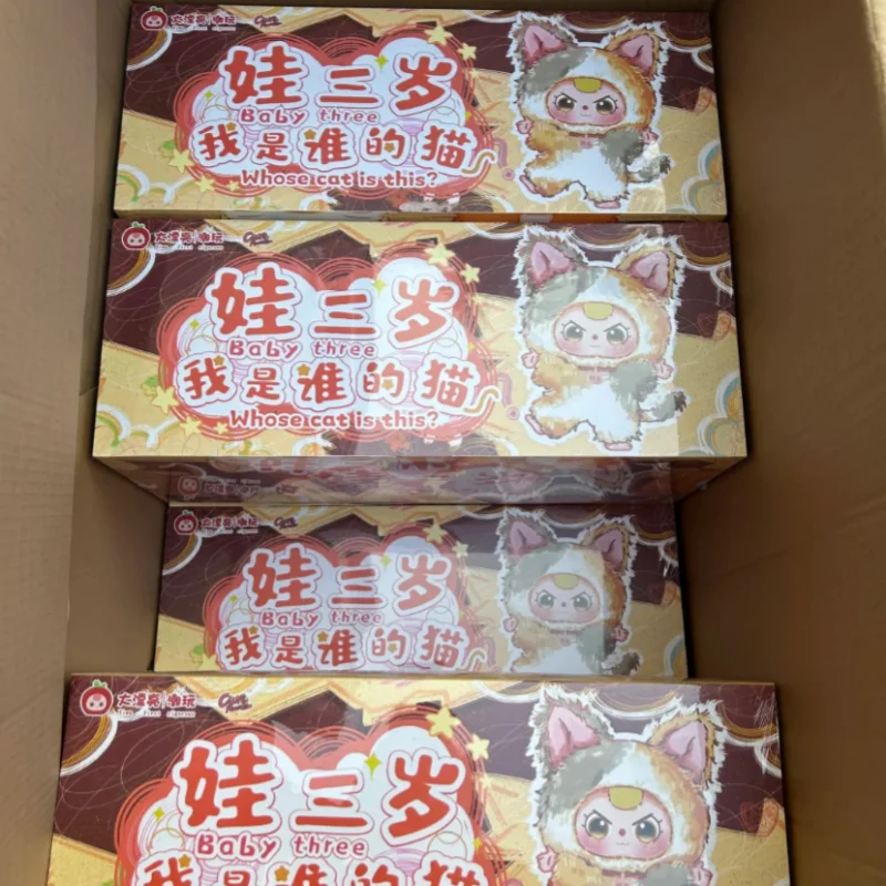 

2025 Подлинная детская коробка «Три, кто я кот», милые слепая коробка, милые плюшевые игрушки, аксессуары, подарки для девочек, модные игрушки, фигурки, подарок для детей