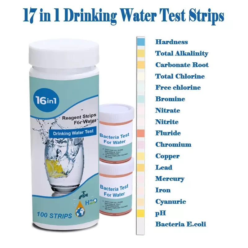 Accurate home test water bacterial test kit with E. Coli powder testing drinking water quality