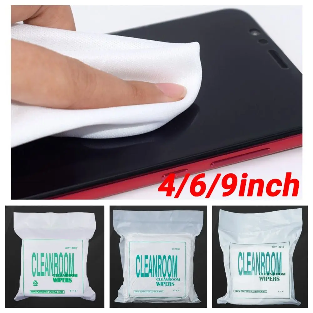 

Superfine Fiber Cleanroom Wipers 4/6/9 Inch Super Absorbent Non Dust Cloth Non-Scratch Multi-purpose Dust-free Cleaning Paper