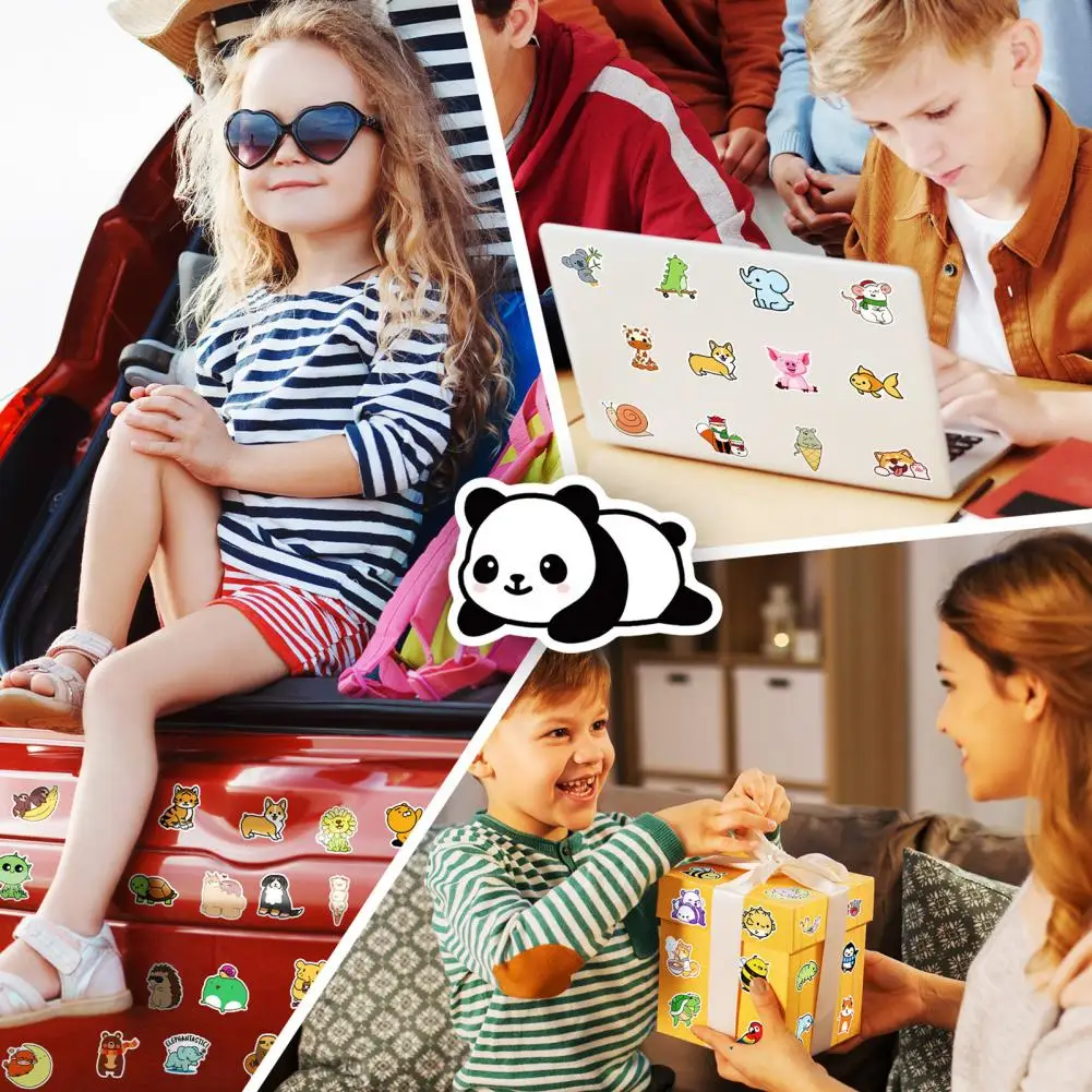 ملصقات مجموعة صغيرة لطيفة ، السلاحف ، البطريق ، النمر ، الفيل ، نمط الشارات ، سهلة الاستخدام ، المضادة -- يتلاشى ، مزيج ، مباراة ، 4 سنتيمتر ، 100 قطعة