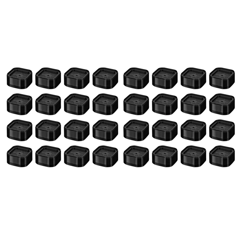 A99G-Furniture Risers Adjustable Bed Risers 1.38In Stackable Heavy Duty Bed Lifts Risers Square Bed Raising Blocks 32 Pcs