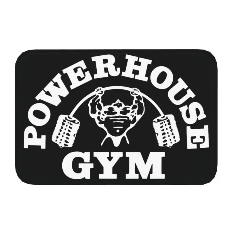 Custom Bodybuilding Gym Doormat Non-Slip Entrance Bathroom Kitchen Door Carpet Footpad Floor Mats Fitness Muscle Garden Rug