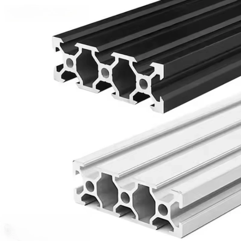 High Quality 600mm Length Silver/Black 2060 V Slot Aluminum Profile Extrusion Linear Rail Woodworking Machinery Parts