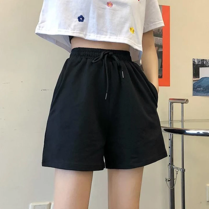 

Hot Sale Summer Lady Classic Daily Short Joggers Women Leisure Fashion Baggy Short Pants Girls Korean High Waist Thin Shorts