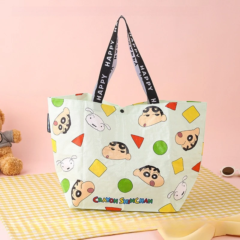 Crayon Shin-chan Cartoon Canvas Lunch Bag Anime Portable School Office Bento Box Cute Children Adult Insulated Lunch Tote Bag view 4