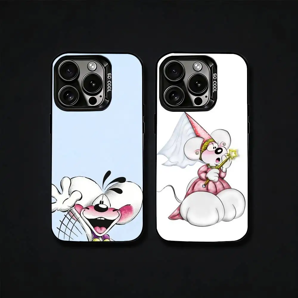 

Cartoon cute D-Diddl Phone Case For iPhone17, 16,15,14,13,12 Pro Max Black Candy Matte Shockproof Cover