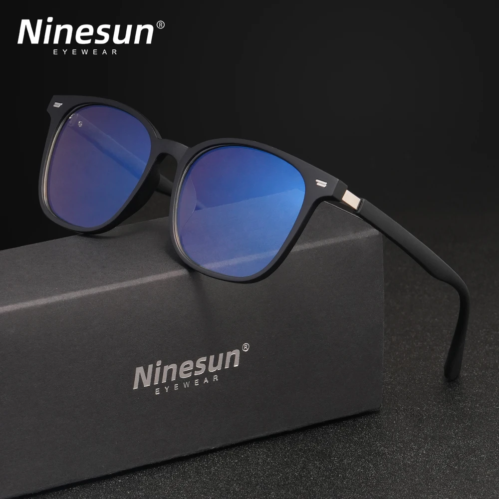 NINESUN Rectangle Blue Light Blocking Glasses Women Men Eyewear Anti Blue Ray Computer Relieve Fatigue Optical Lens Eyegalsses