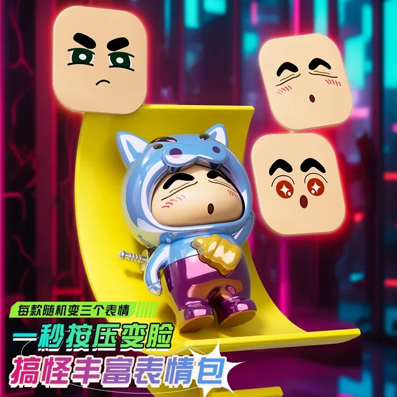 Crayon Shinchan Press Face Changing Toys Anime Characters Men  Women Bedroom Desktop Toys Decorative Accessories Model Gifts
