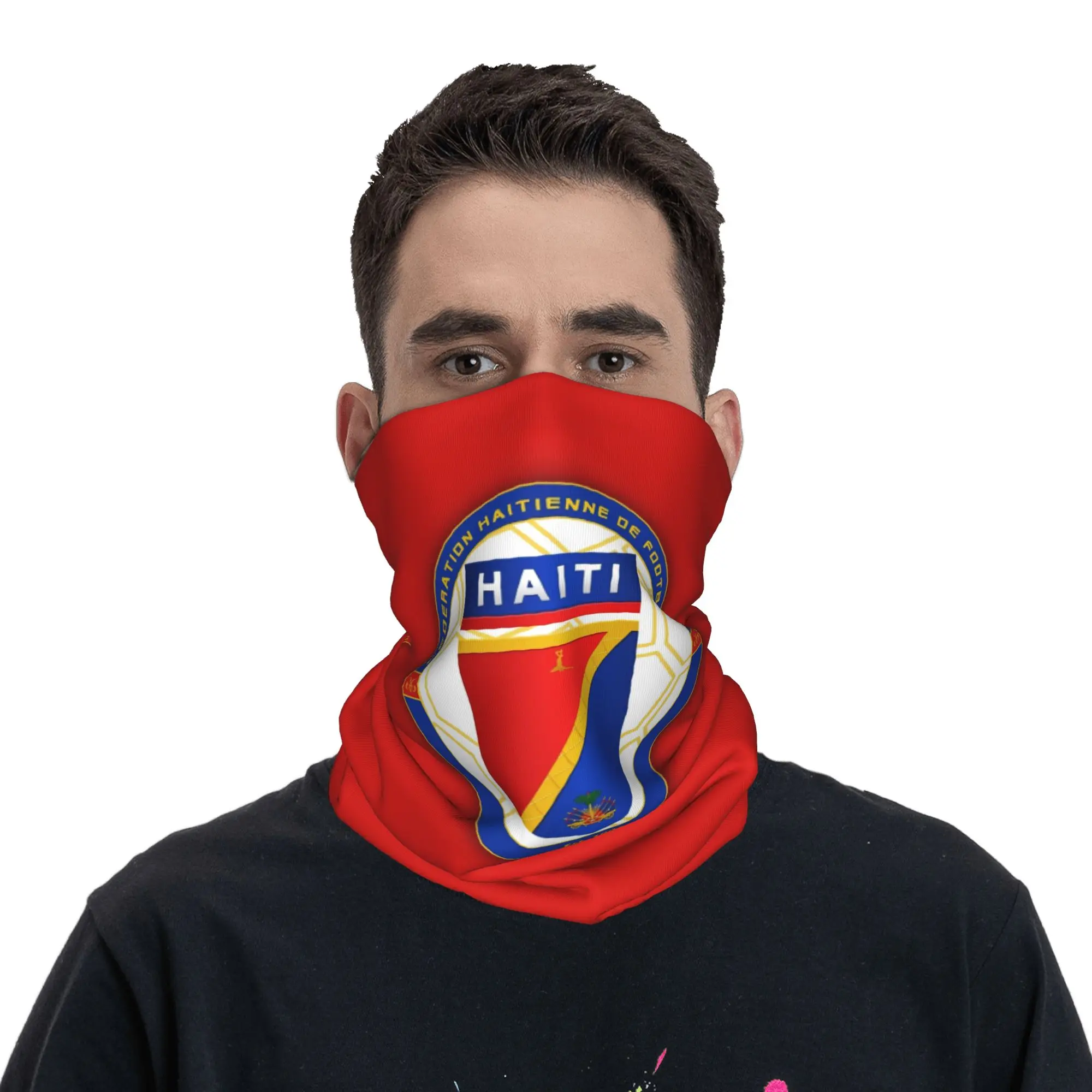 Haiti Bandana Neck  Gaiter   Wrap Scarf   Running  Unisex Adult  Winter view 3