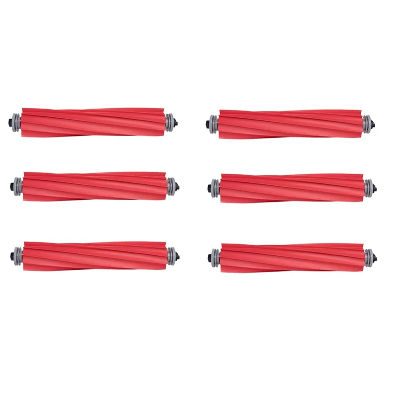 

B52C 6Pcs For Roborock Rubber Main Brush Of S7 Robotic Vacuum Cleaner Accessories Kit Robot Vacuum Cleaner