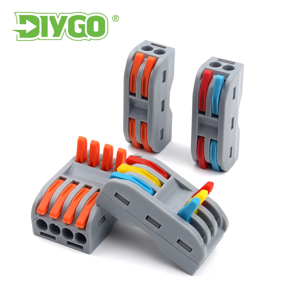 

5/50/100PCS Be Used For Household Wire Box Wiring Connector 222 Terminal Conductor SPL Push In Mini Terminal Cable Connectores ﻿