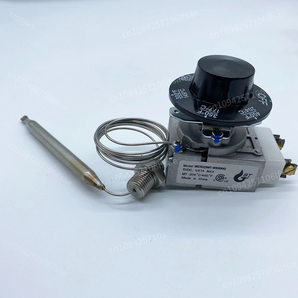 

Temperature Control 200-400F 1/4" MNPT RX-1-36 Thermostat For Pitco 60124501 Imperial 1175 Robertshaw Fryer Replace