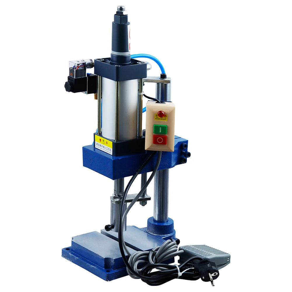 Bench Pneumatic Press Pneumatic Punch 110/220V Mechanical Press Pneumatic Machinery Punching