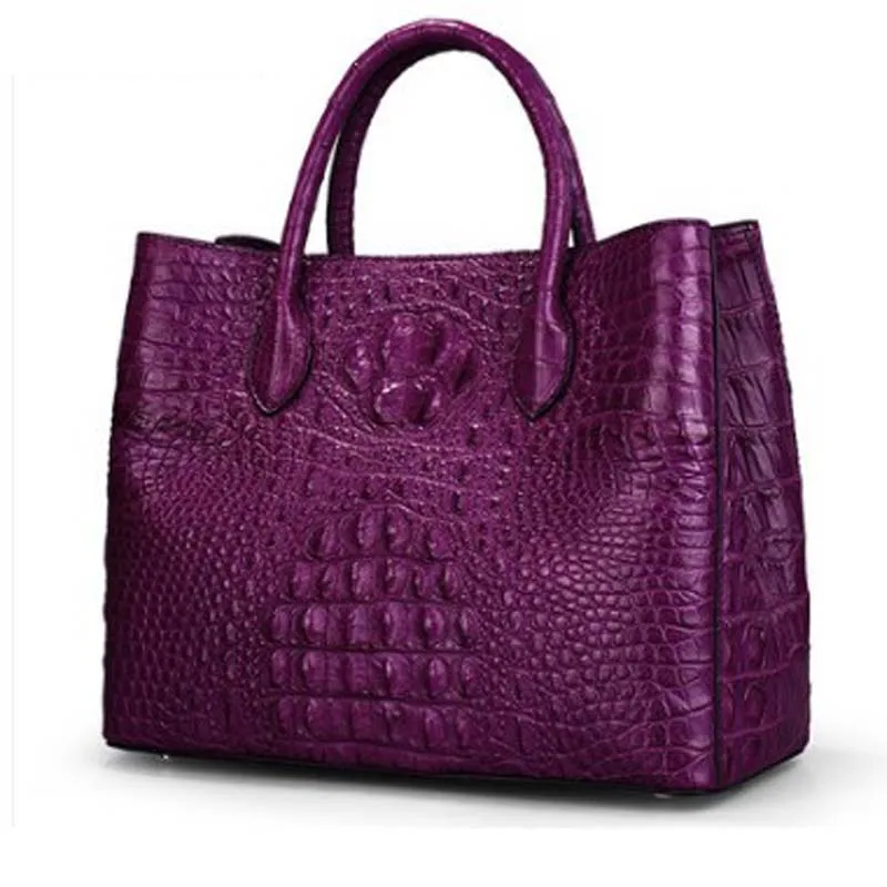 KEXIMA new handbag ladies alligator leather fashion crocodile leather large capacity cross body bag ladies casual bag