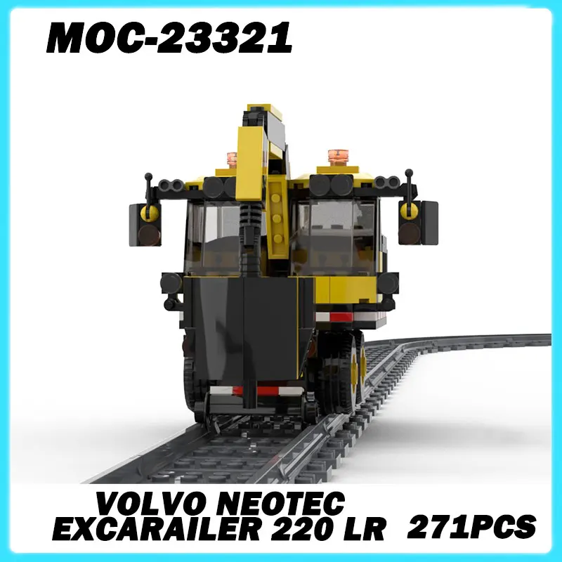 MOC-23321 Building Block Mini Train Series Neotec Excarailer 220 LR DIY Model Education Toy Brick Boy Puzzle Toy Birthday Gift