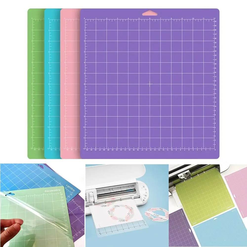 

PVC Cutting Mat Adhesive Cameo Silhouette Replacement Mat Strong Grip Thick Card Stock Cutting Pad for Cricut Crafts Sewing