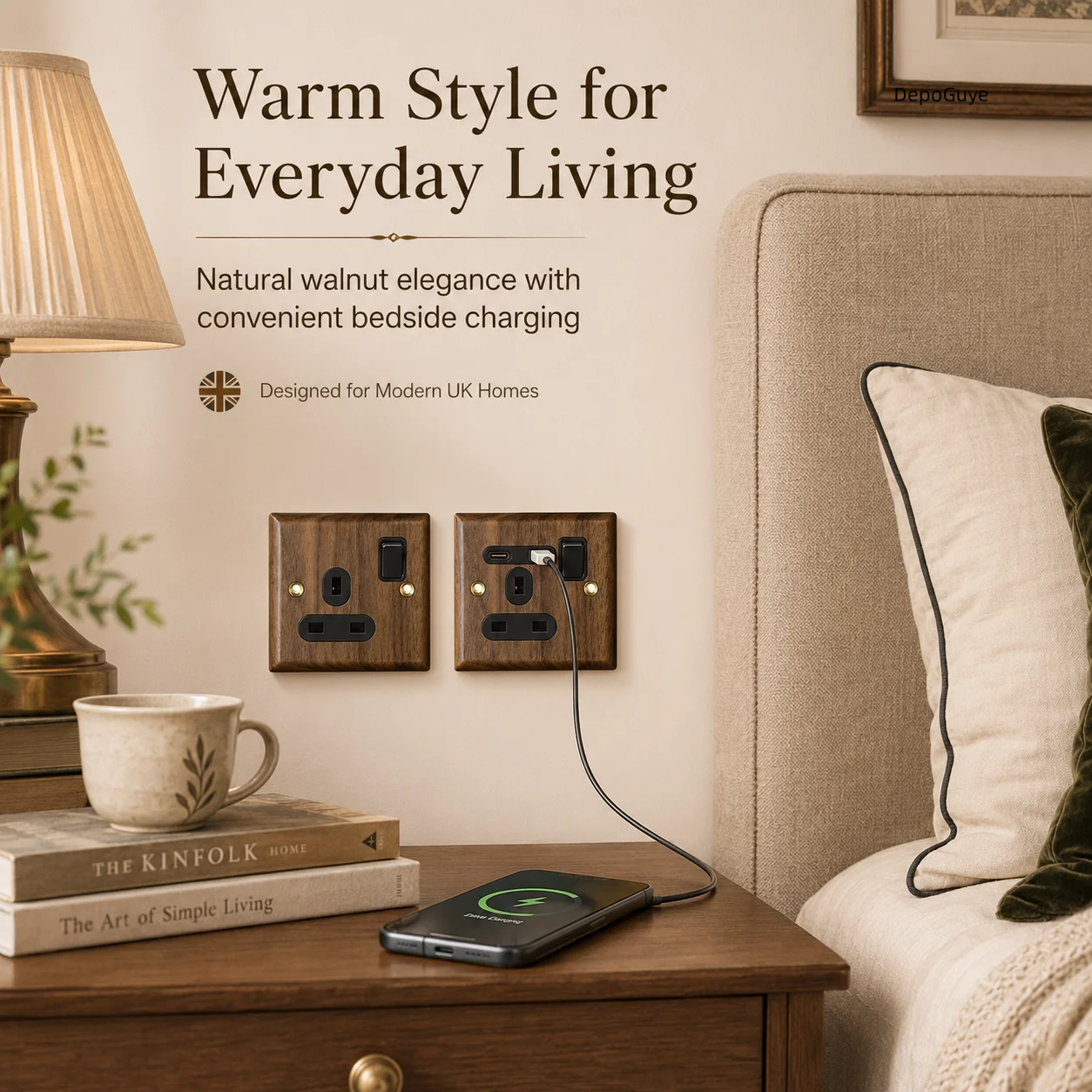 High Quality Retro Europe Type Vintage Wall Light Switch Socket, Solid Wood Brass Toggle Switch Plate, Antique Home Stay Switch