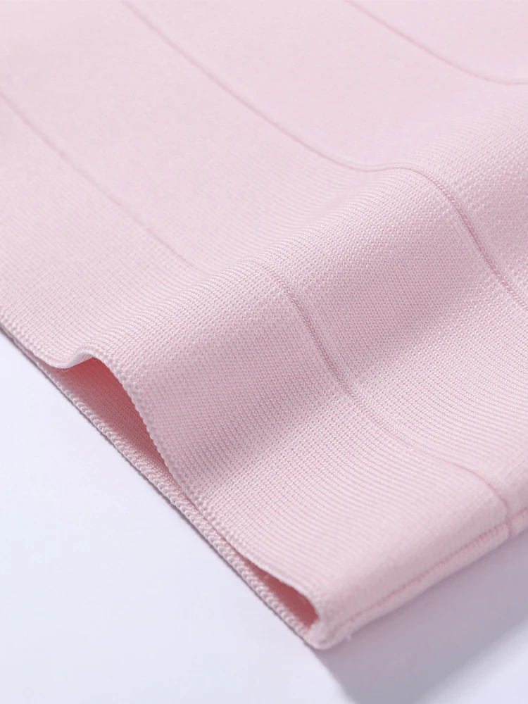 Spaghetti-Träger Bandage Bodycon Kleid Damen Sexy Quadratischer Ausschnitt Ärmellos Rückenfrei Etuikleid Cocktail Abendkleider Neue Damenroben – Detail 10