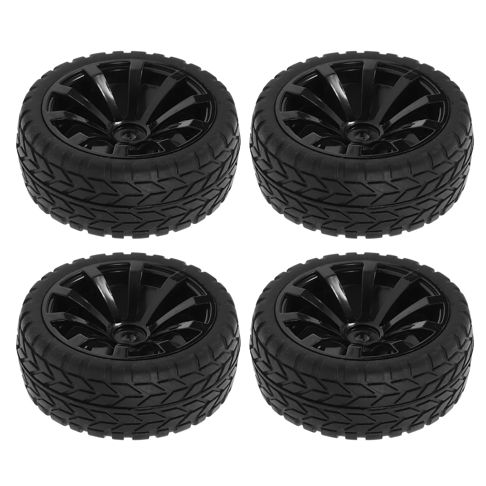 

4Pcs Plastic Wheel Hub Long-Lasting Rc Car Wheels Replacement High Durability Small Remote Control Car Tire Accessories