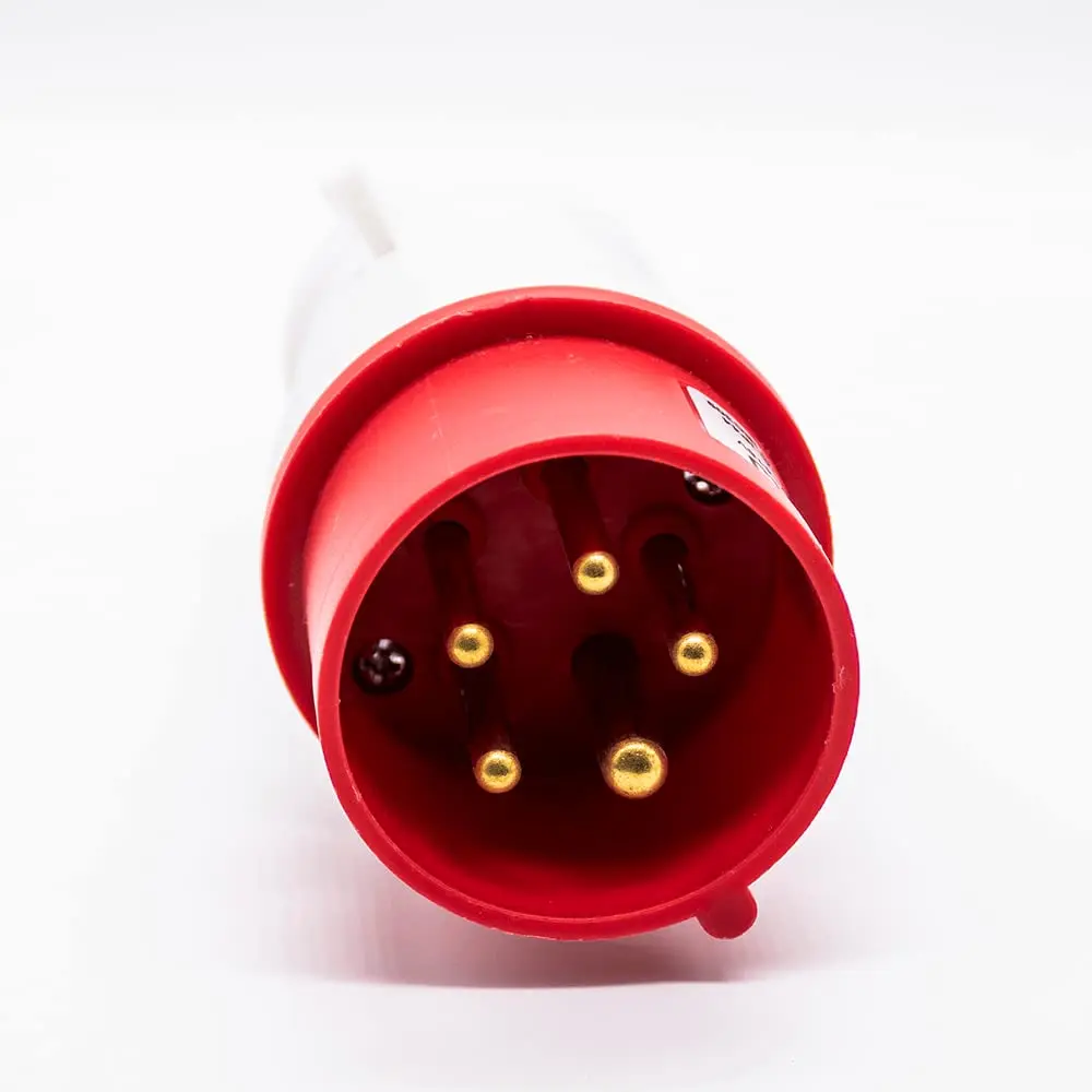 IEC60309 Industrial CEE Connector Plug 5P 16A 380V-415V 3P+E+N 6h IP44
