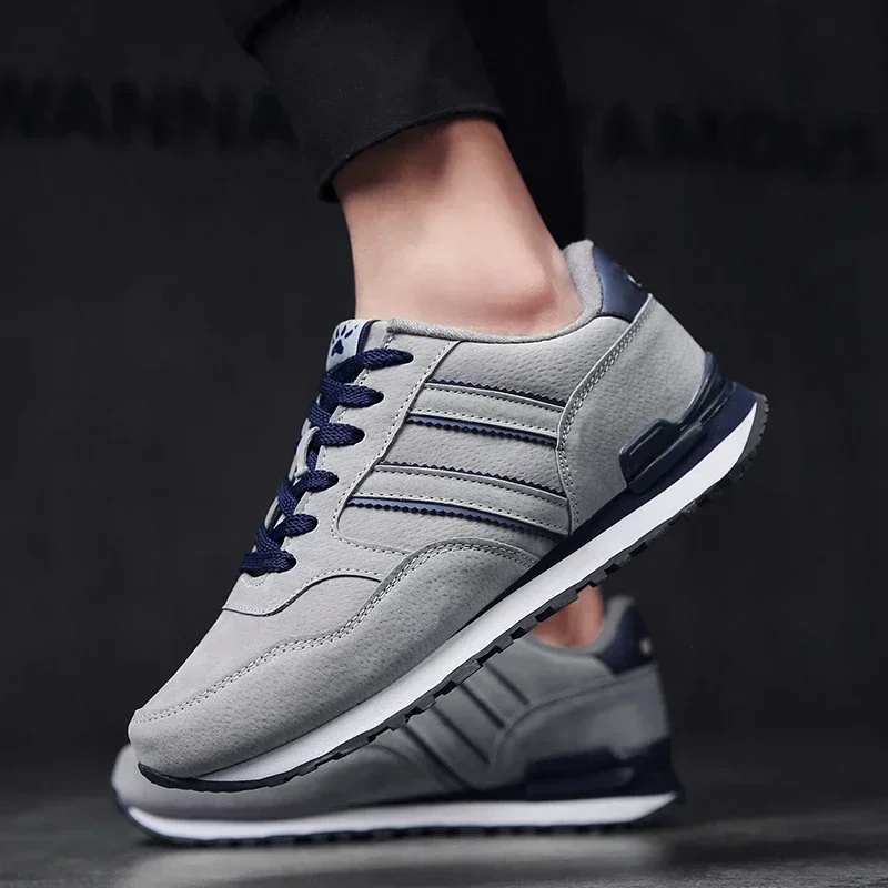 Men's High Quality Sneakers Leather Casual Shoes Autumn 2024 New Breathable Men Shoes Tenis Male Flat Shoe Zapatillas Hombre image 5