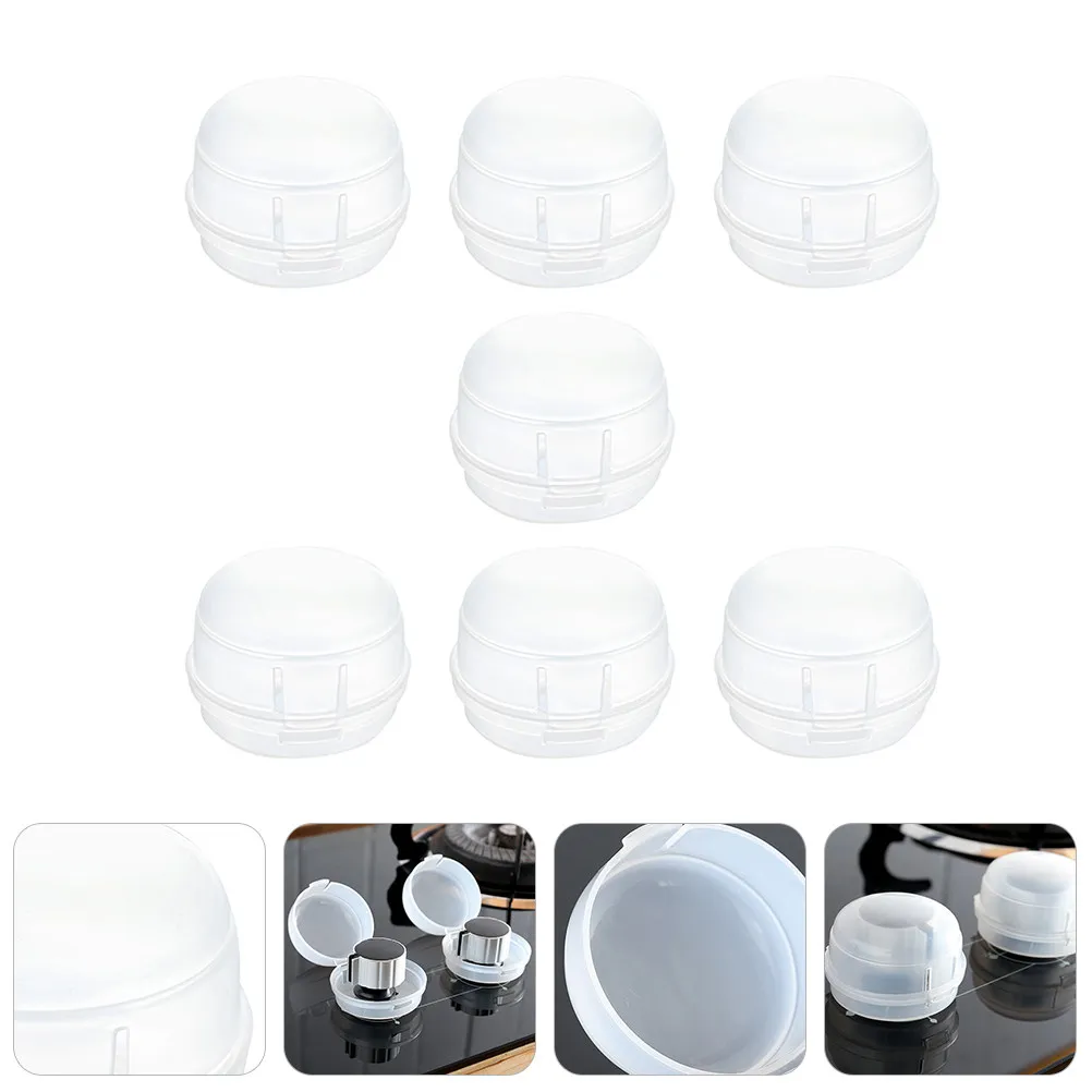 

7Pcs Gas Stove Knob Covers Safety Case Heat Resistant Kitchen Stove Safety Guard Childproof Protector for Gas Switch Control