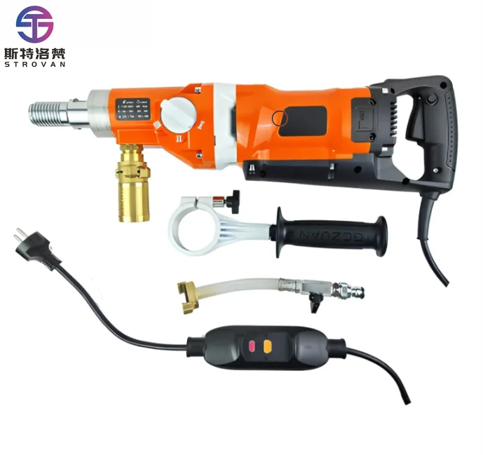 110v 220v F-180D 180mm Handheld & Standing Diamond Core Drill Machine for Concrete Diamond Material Multiple Size