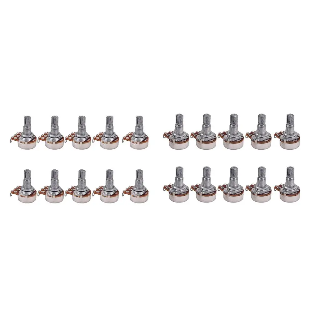 18mm Long Split Shaft Volume Taper Potentiometers for Replacement