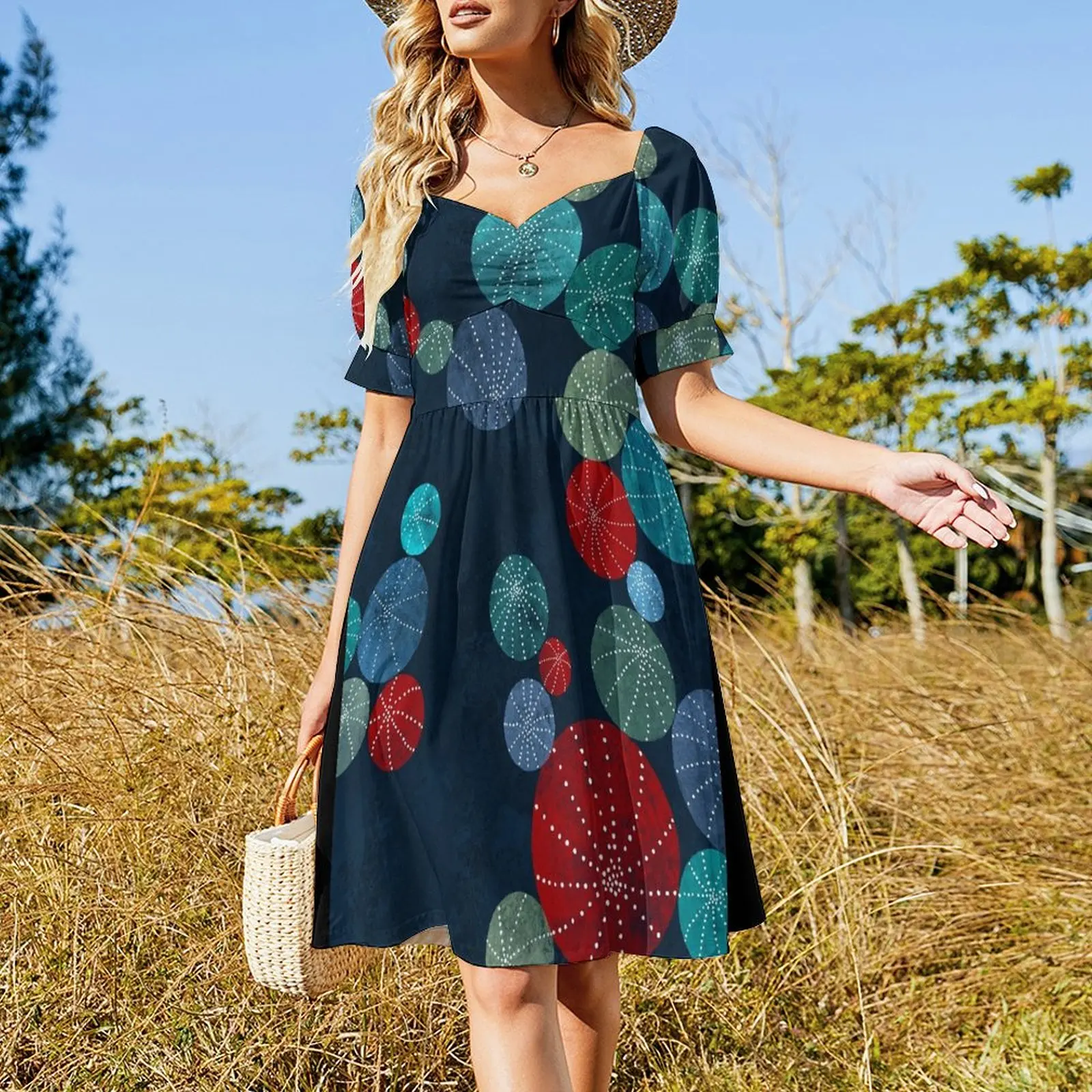 Colorful cactus field Short Sleeved Dress summer dresses womens 2025 clothes Long dresses Dress