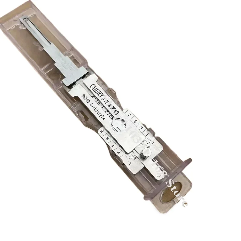 

1PCS Ganzua Lishi 2in1 for CHERY SS102 8 Teeth Available for Recent 2025 Models Car Measuring Tape Lockpick Decoder Lock Picking