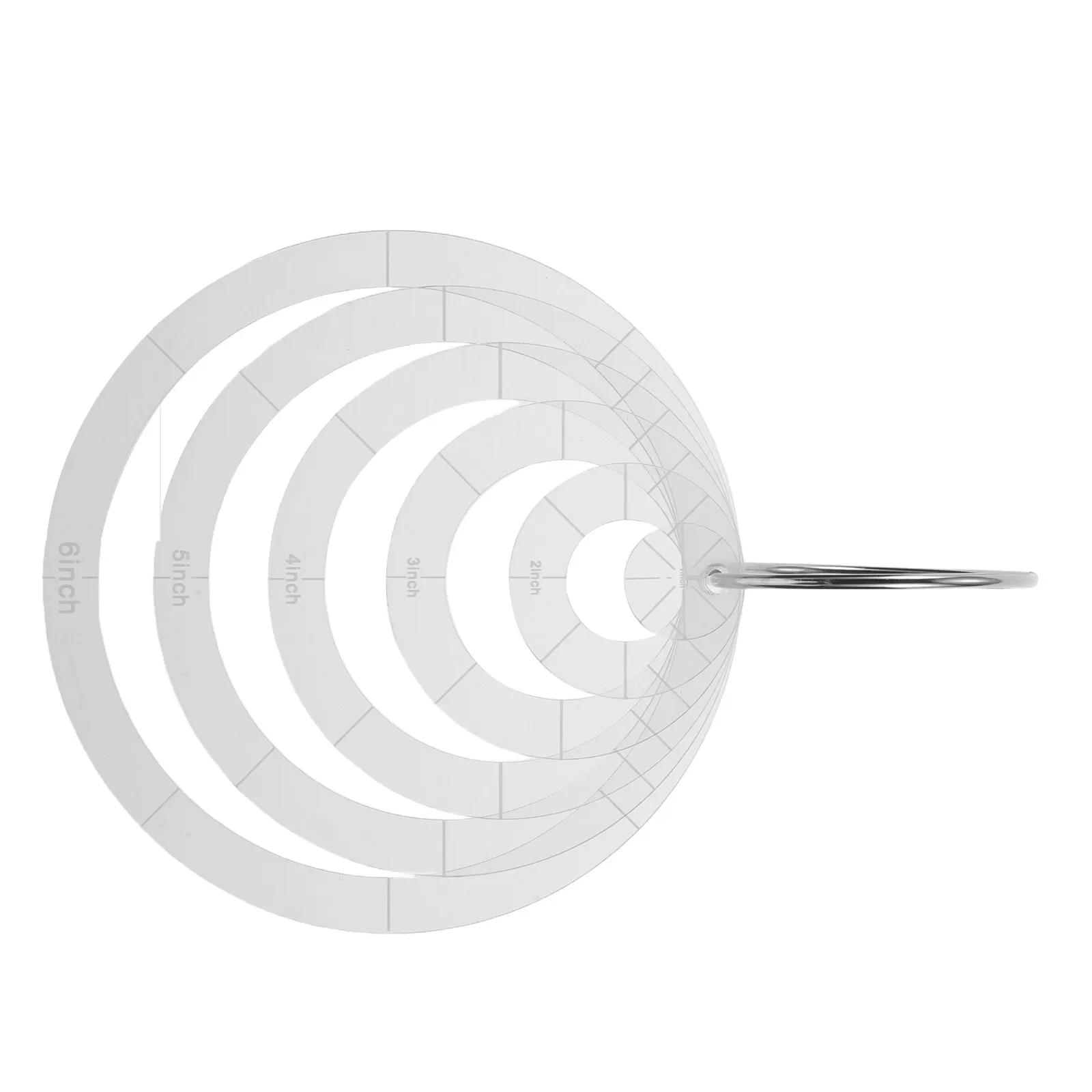 6Pcs Quilting Templates Acrylic Round Quilting Ruler Set Precise Circle Patchwork Templates Sewing DIY Quilt Cutting Craft view 3