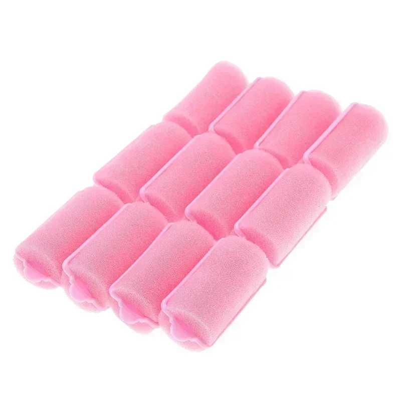 12pcs/Set Soft Sponge Foam Cushion Hair Rollers Curlers Salon Barber DIY Hair Curlers Rollers Hairdressing Tool Kit DIY Home 2cm